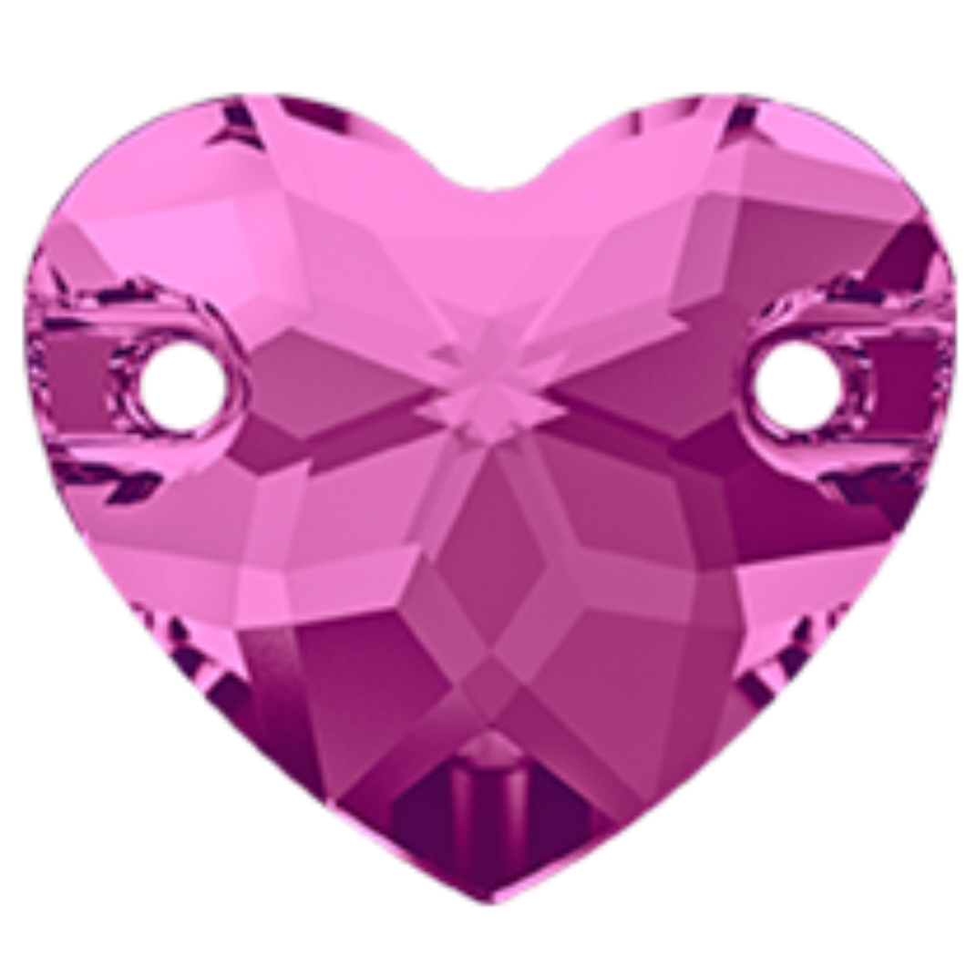 CRYSTAL BEADS  HEART 3259