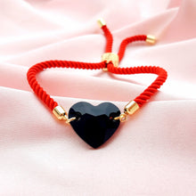 Load image into Gallery viewer, Cord Heart Bracelets
